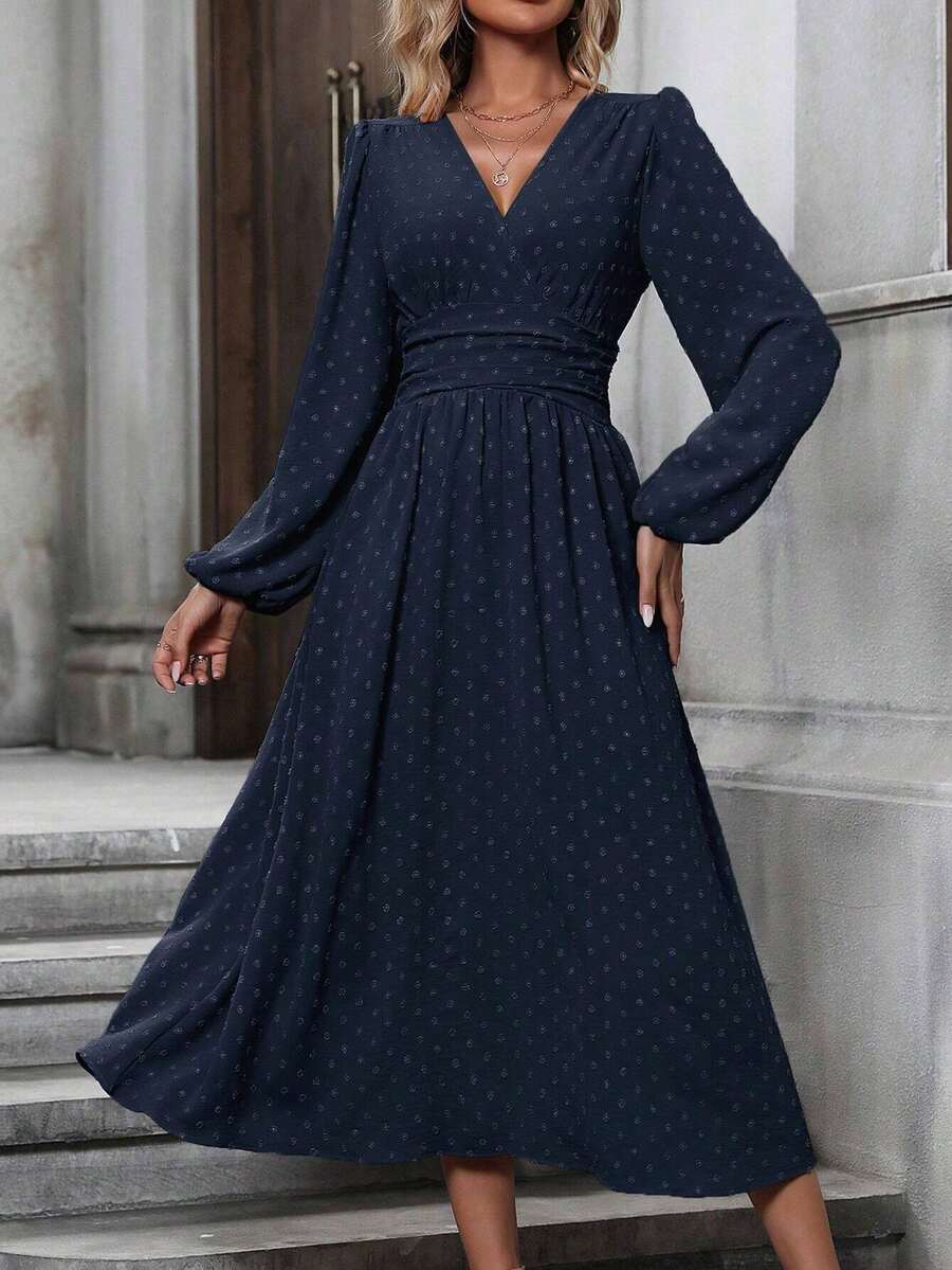 Women Outdoor Dress - Navy Blue - View 1