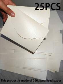 25张三折信封式婚礼邀请函，三折口袋式婚礼邀请函信封，简约邀请函信封，适用于订婚、15岁生日、洗礼、DIY邀请函，5*7英寸邀请函，口袋式邀请函，定制邀请函，圣诞贺卡 - 彩色 - 查看 10