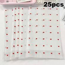 Heart-Shaped Gift Packaging Bags, Small Items Storage Bags, Gift Wrapping Decoration Bags - Red Heart - View 10