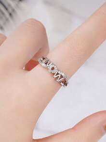 1 PC Elegant Cubic Zirconia Ring For Women For Mother's Day Gift Anniversary Party Jewelry - 1# - View 5
