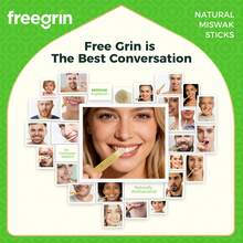 Bàn chải đánh răng FREEGRIN hương dừa mới, làm từ cây Miswak tự nhiên, cực kỳ tươi mát, chiết xuất từ cây Miswak chính hiệu của Ả Rập, giúp tăng cường sức khỏe nướu, làm chắc răng và làm thơm hơi thở. Bàn chải đánh răng Miswak Siwak - Màu xanh chanh - Xem 4