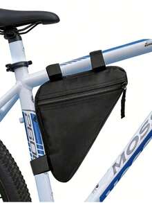 Bicycle Triangle Frame Bag Quick Release Mountain Bike Front Bag Rear Bag Tool Bag Outdoor Cycling Equipment Accessories , Bike Bag - Black - View 2