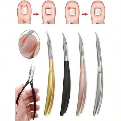1pc Stainless Steel Toenail Clipper, Household Simple Toe Nail Nipper, Unisex Foot Care Tool, Pedicure, Ingrown Nail