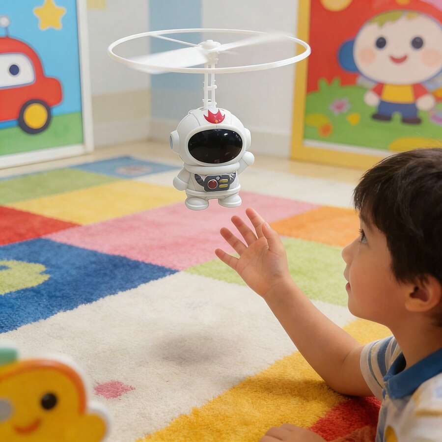 2026 New Astronaut Sensor Aircraft, Hover Flying Gesture Sensing Toy, Smart Sensing, Cosmic Starry Astronaut New Model Upgraded Flying Helicopter Children's Toy Gift, New Year Gift