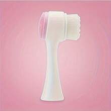 2-In-1 Silicone Facial Cleansing Brush, Gentle Exfoliating And Massaging, Soft Dual-Sided Bristles Suitable For All Skin Types, Facial Cleansing Tool - Handheld - View 6