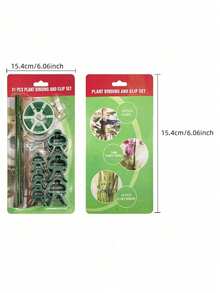 Bộ 31 kẹp buộc cây ngoài trời, kẹp cố định cây hoa, kẹp làm vườn/kẹp trồng cây/kẹp nhựa dùng cho cây cà chua. - / - Xem 4