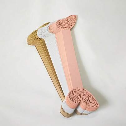 10/30pcs Rose & Butterfly Laser Cut Paper Napkin Rings, Elegant & Beautiful, Suitable For Dinner Dates, Weddings, Parties, Banquets, Tablescapes, And Restaurant Celebrations