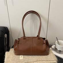 2026 New Women's Minimalist High-End Soft Tote Bag Large Capacity Versatile Shoulder Bag For Work Office Commute Daily Shopping,New Graduates, Office Workers, Suitable For Office, University, Work, Business, Commuting, Outdoor, Travel, Hiking - 彩色 - 查看 9