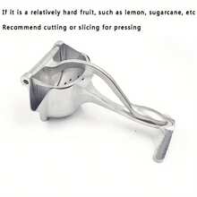 Manual Juicer, Lemon Squeezer, Multi-Function Manual Juice Press, Fruit Juice Squeezer Clip - Silver - View 2