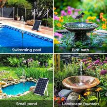 Solar Powered Fountain Pump Set, 6W And 12W Solar Powered Outdoor Fountain Pump, Multiple Spray Modes Suitable For Bird Bath, Pond, Garden, Fish Tank, Solar Powered Bird Bath Fountain Pump - Black - View 6