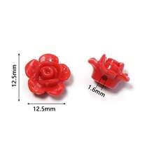 100 pcs Manik Resin Mawar Mini Warna-warni, Sempurna untuk Membuat Kalung, Gelang, Bangle, Gantungan Kunci dan Aksesori Perhiasan Lainnya - mawar - View 7
