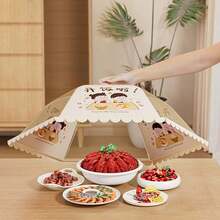 Foldable Food Cover, New Household Leftover Food Protective Cover, Tabletop Food Cover, Dust-Proof Dish Cover - Multicolor - View 12
