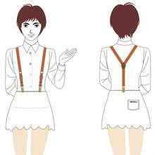 成人时尚Y型三扣休闲吊带 2.0 皮革拼接吊带 - 彩色 - 查看 2