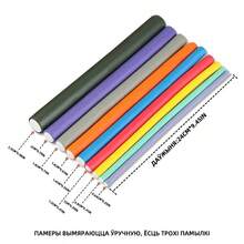 6/10 piezas Rulos de cabello de esponja, varillas de goma, rulos de cabello sin calor, herramienta de rizado de cabello sin esfuerzo, adecuada para uso doméstico, fácil de conseguir rizos perfectos, opciones de ancho - Multicolor - Ver 6