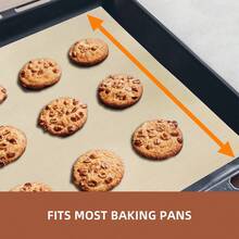 Thảm nướng silicon chống dính tái sử dụng, chịu nhiệt độ cao, chống trượt, bảo vệ mặt bàn, lót nồi chiên không dầu. - Xem 5