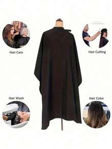 Áo choàng cắt tóc nam mới, chống thấm nước và chống rụng tóc, cổ áo điều chỉnh được, phù hợp cho việc cắt tóc tại nhà và tiệm cắt tóc chuyên nghiệp, dụng cụ tạo kiểu tóc thiết yếu, quà tặng Ngày của Mẹ. - Nhiều màu - Xem 10