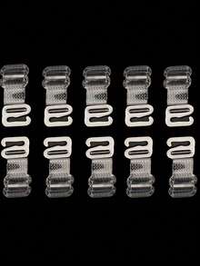 10Pcs Clear Bra Straps Invisible Adjustable Bra Strap Transparent Bra Straps Non-Slip Shoulder Strap For Women - Multicolor - View 8