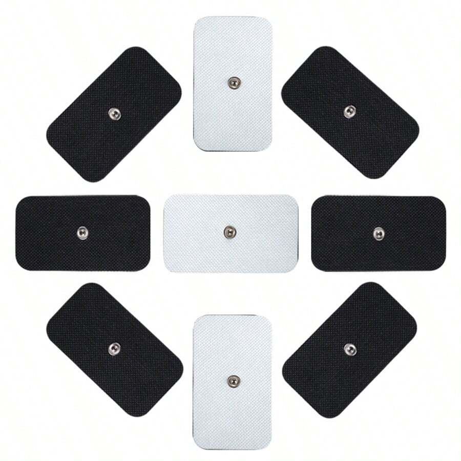 Miếng đệm điện cực 5*9cm, đường kính 3.5mm, chất liệu hydrogel không dệt dạng nút, dùng thay thế cho các thiết bị massage và trị liệu. - trắng - Xem 1