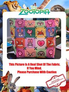 1pc Disney Officially Licensed "Zootopia" Pattern Tote Bag, Large Capacity Foldable Drawstring Shoulder Bag, Lightweight Handbag, Official Authorized, Multiple Styles Available, Perfect For Women/Girls/Ladies Daily Shopping & Outings - Multicolor - View 11