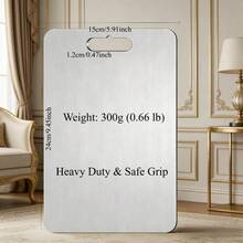1 Pc Thick Stainless Steel Kitchen Cutting Board - Scratch-Resistant Chopping Surface For Meats, Steaks, Chickens, Veggies, Fruits & Bread | Non-Slip, Dishwasher-Friendly - Vegetable and Fruit Cutting Board - View 14