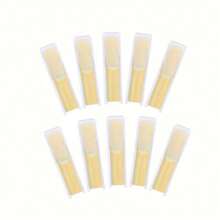 1 Box Alto Saxophone Reeds, 2.5 Strength, Professional Alto Sax Reeds, Pointed Tip Single Reed, Powerful Tone, Suitable For Beginners, Thick Tip Single Reed, Rich Tone, Easy To Play, Woodwind Instrument Accessories, Other Universal Instrument Accessories, Instrument Picks, Suitable For Performance, Practice, Recording, Classroom Teaching, Wind Instruments And Woodwind Instruments, Mini Instruments, Guitar Picks, Music Gifts, Teacher Gifts, Perfect Travel Instrument - Multicolor - View 9