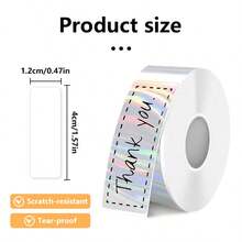 Cuộn băng nhãn thay thế kích thước 12mm x 40mm (0.47" x 1.57"), băng nhãn văn phòng tiêu chuẩn thay thế cho các mẫu máy P15/D30, 160 nhãn mỗi cuộn, nhiều màu sắc để lựa chọn, rất phù hợp cho quà tặng và thiệp chúc mừng ngày lễ. - Xem 10