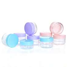 Mini Clear Cosmetic Empty Sample Jars 50/20/10/5/1 Pc,5g Plastic Container Jars, Multi-Color For Face Cream And Lotion, Lipstick, Eyeshadow, Nail Powder, Jewelry, Exquisite And Compact, Easy To Carry, Reusable, Travel Accessories - Pink - View 8