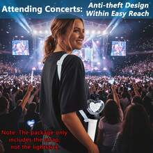 K-Pop应援棒挂绳，K-Pop应援棒肩带，K-Pop便携式展示活动斜挎带，可调节背带，适用于通用K-Pop应援棒，K-Pop应援棒配件，适合演唱会必备，适合派对、游戏和活动，适用于SKZ//Stray Kidz//Twice///Txt//G-Dragon//EXO/Aespa/Army Bomb/官方应援棒，不含应援棒。 - 彩色 - 查看 8