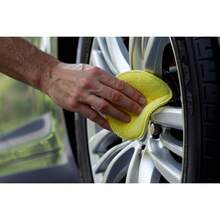 Mothers Microfiber Polishing Pad And Cleaning Pads Car Detailing, 5 Inch Diameter, Yellow, 6 Pack - 1 - View 5