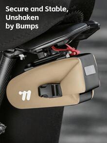 WEST BIKING 磁吸式自行车后包，带隔层，一秒快速拆装，防水，3D硬壳，防刮擦，轻便，适用于公路自行车和山地自行车长途骑行 - 多色 - 查看 7