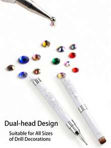 双头美甲笔/点钻笔，适用于DIY美甲和法式美甲沙龙工具。 - 彩色 - 查看 5