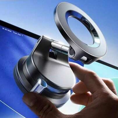 Giá đỡ điện thoại di động đa năng cho ô tô phiên bản mới nhất 2026, sử dụng công nghệ hút chân không và nam châm, không gây trầy xước hay hư hại nội thất xe, tương thích với mọi dòng xe.