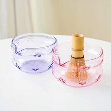 Bộ 2/5 món dụng cụ đánh trà Matcha hình bướm bằng thủy tinh - Bát trà Matcha kiểu Nhật, dụng cụ đánh trà Matcha bằng tre, rây lọc trà, thìa, lưới lọc, giá đỡ dụng cụ đánh trà, bộ dụng cụ hoàn hảo cho người mới bắt đầu thưởng thức trà Matcha. - Nhiều màu - Xem 10