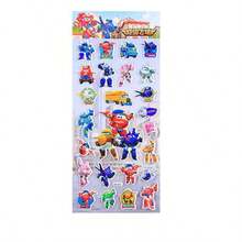 Super Wings Cartoon Bubble Stickers, 3D Sticker Decals, Children's Toys, Cute Gift For Boys - Multicolor - View 8