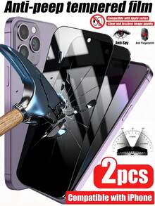 Bộ 2 miếng dán bảo vệ màn hình, làm từ chất liệu kính cường lực độ cứng cao, chống trầy xước và rơi vỡ hiệu quả, cảm ứng nhạy, gần như vô hình từ các cạnh, chống bám vân tay, lớp phủ chống thấm nước, tương thích với iPhone 11/12/13/14/15/16/16e/17/17Pro/17e/17Air/17Pro Max và các dòng máy khác. - màu đen - Xem 23