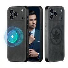 枫叶图案奢华人造革手机壳，兼容 17E/17Air/16E/16Pro Max/15Pro/14 Plus/13Pro/12/11/X/Xs/Xs Max/Xr，华为 P80 Pro/Pura 70 Ultra/P60/P50/P40/Nova 14/14 Ultra/Nova 13/13 Pro/Nova 12 Lite/Nova 11/10 Pro/9/8 Pro/Mate 70 Pro+/70/60 Pro/50 E/40/30 E Pro，荣耀 600 Lite/500 Pro/400/400 Lite/200 Pro/90 Lite/X9B/X8B/X70i/100 Pro/70/50/Magic 7 Pro - 黑色 - 查看 1