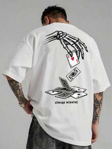 MTLB Men's Solid Color Crew Neck Short Sleeve T-Shirt - 藍色 - 查看 12