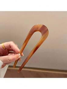 1/5个复古U型发叉，醋酸发夹，发髻发簪，发饰，颜色随机（深色或浅色），夏季，假日，旅行，发型设计发夹 - 彩色 - 查看 14