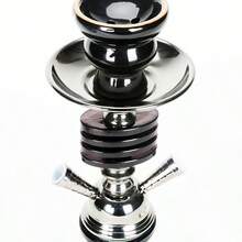 2 Tubi Narghilè in Vetro, Design alla Moda | Narghilè Raffinato, Adatto per Narghilè, Doppio Tubo Ideale per Riunioni con Amici - Tagli Unica - Visualizzare 6