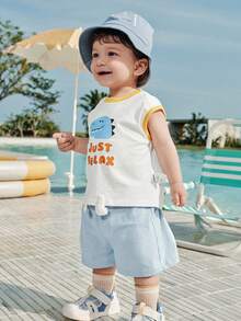 Bộ áo thun 2 món cho bé, đáng yêu, mềm mại, thoáng khí, ấm áp, dễ thương, thích hợp mặc hàng ngày vào mùa hè 2026. - Benbai - Xem 4