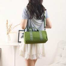 1 pieza Bolso cruzado organizador de moda minimalista de unicolor, pequeña capacidad, bolsa de gimnasio versátil para mujeres, compras, trabajo, de tela suave resistente al agua, portátil y ligero - Multicolor - Ver 5