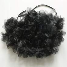 1件波西米亚风黑色花卉旗帜婚礼装饰，优雅浪漫悬挂式花环横幅，庄重仪式背景，暗黑美学派对装饰，3D花卉设计，墙面装饰，适用于婚礼拱门、接待区、餐桌背景、新娘送礼会、订婚派对、周年纪念、家居客厅、卧室、墙面、窗户、室内活动、场景、摄影背景 - 彩色 - 查看 10