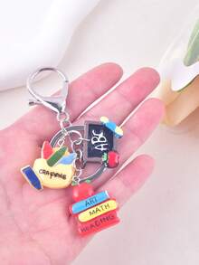 1 móc khóa bảng đen hình bút chì màu chủ đề tựu trường/tốt nghiệp, quà tặng - Nhiều màu - Xem 4