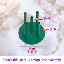 1pc Iron Flower Art Base, Wedding Floral Art Stand, Round Support For Paper Flowers, Flower Stem Support Rod - Base Diameter 25cm - View 12