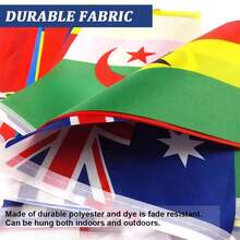 50PCS DIY National Flag Bunting Banner, International Country Flags From All Continents, For Sports Events, International Festivals, Sports Club Decor, Graduation, Back To School And Beach Parties - Multicolor - View 9