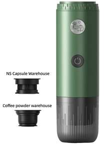 Máy pha cà phê espresso điện cầm tay 3 trong 1, máy pha cà phê mini du lịch, đồ uống nóng và lạnh, điều khiển nút bấm dễ dàng, máy pha cà phê tự làm nóng USB-C dùng cho ô tô, xay hạt cà phê và sử dụng viên nén, thích hợp cho gia đình, văn phòng, cắm trại, ô tô và du lịch. - gấp ba - Xem 18