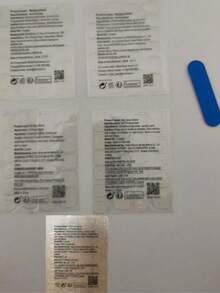 24片法式白色中号方形美甲贴纸，提升您的美甲风格，简约美甲设计，覆盖所有指甲，适合女性和女孩日常佩戴，四季皆宜。美甲用品，按压式美甲贴纸。 - 彩色 - 查看 5