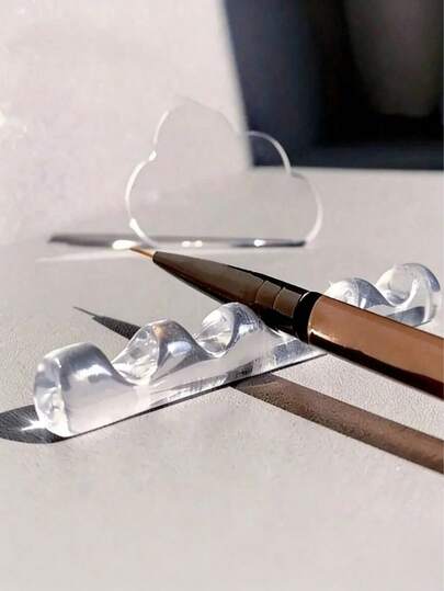 5格亚克力美甲刷架，带透明多层UV凝胶刷收纳盒，适用于美甲沙龙指甲油涂抹工具的收纳和展示