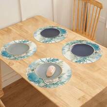 Khăn trải bàn tròn họa tiết vỏ sò và sao biển ven biển, tươi mới và thanh lịch với cảm giác kỳ nghỉ biển, có sẵn trong các gói 1 chiếc, 2 chiếc, 4 chiếc, 6 chiếc, 8 chiếc và 300 chiếc, kích thước 14,17*14,17 inch (36*36 cm). - Nhiều màu - Xem 10