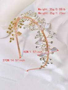 Sparkling Crystal Bridal Headband, Elegant Women's Hair Hoop Suitable For Wedding & Party - Multicolor - View 4